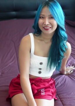 Monger In Asia – Thai Girl With Blue Hair And Cosplay 1 256x362 - Monger In Asia – Thai Girl With Blue Hair And Cosplay